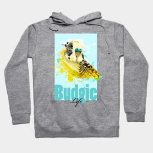 Tropical Exotic Aquarell Budgie Budgerigar Parakeet Parrot Life Hoodie